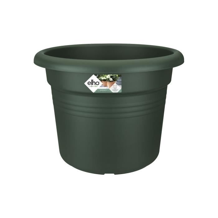 Elho Bac à fleurs Green Basics Cilinder 55 - Vert - Ø 54 x H 41 cm - extérieur - 100% recyclé