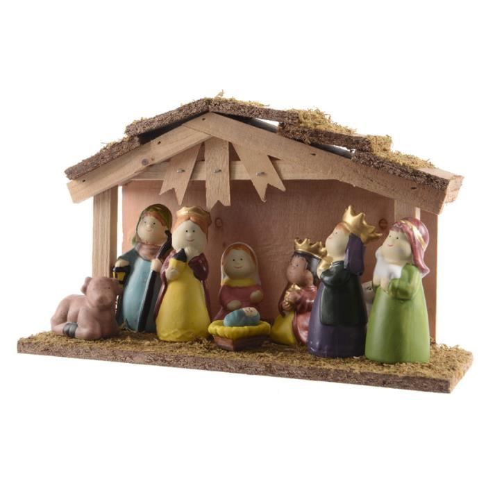 Crèche de Noël complète Sainte-Fleur - Cdiscount Maison