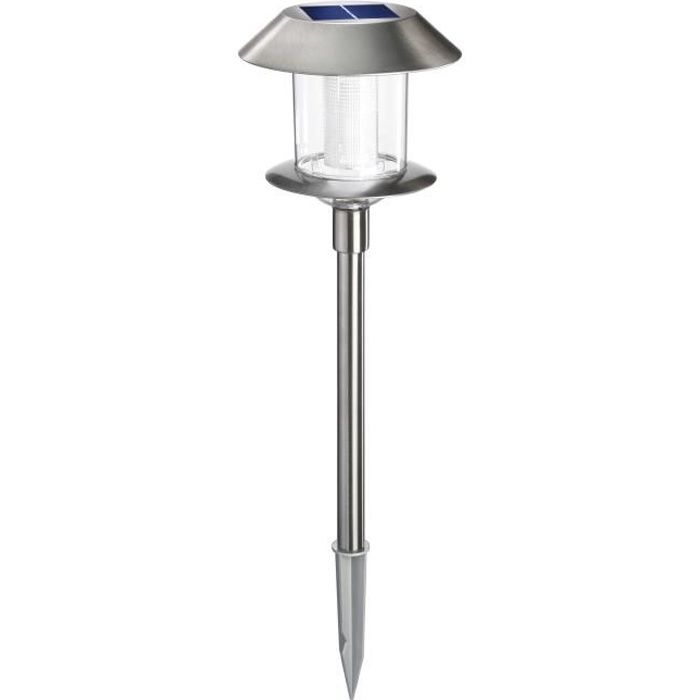 Borne solaire Swing - Lampe en acier inoxydable ESOTEC LED 6000 K 4 2 lm L 140 x H 360 mm Borne solaire Swing - Lampe en acier inoxydable ESOTEC LED 6000 K 4 2 lm L 140 x H 360 mm