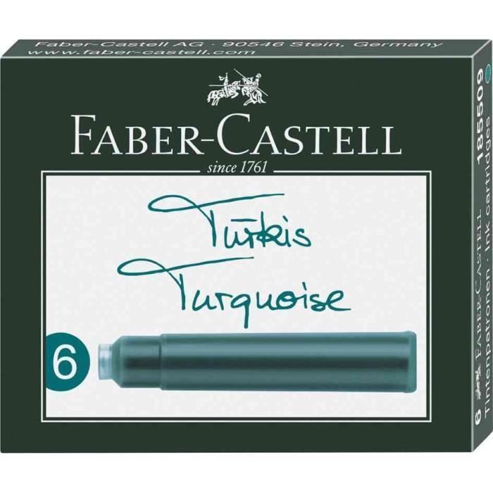 Boite de 6 cartouches d encre standard Turquoise
