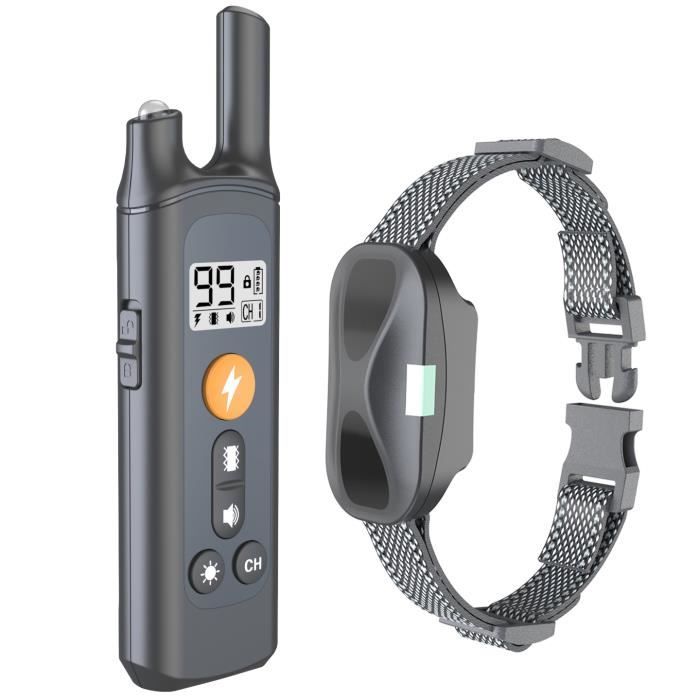 Comparer les prix de Collier Anti-aboiement de Dressage pour Chiens Rechargeable type-c  IP67 Étanche avec Distance de 800m