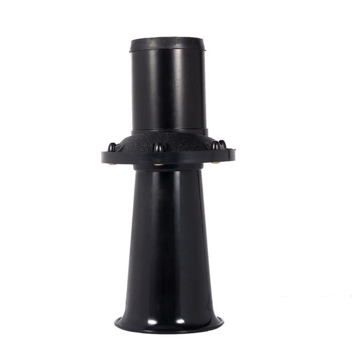 Klaxon Train Sirène 12V 2x 110dB Universel Noir Rouge - Pour Voiture Camion Jeep Moto Bateau