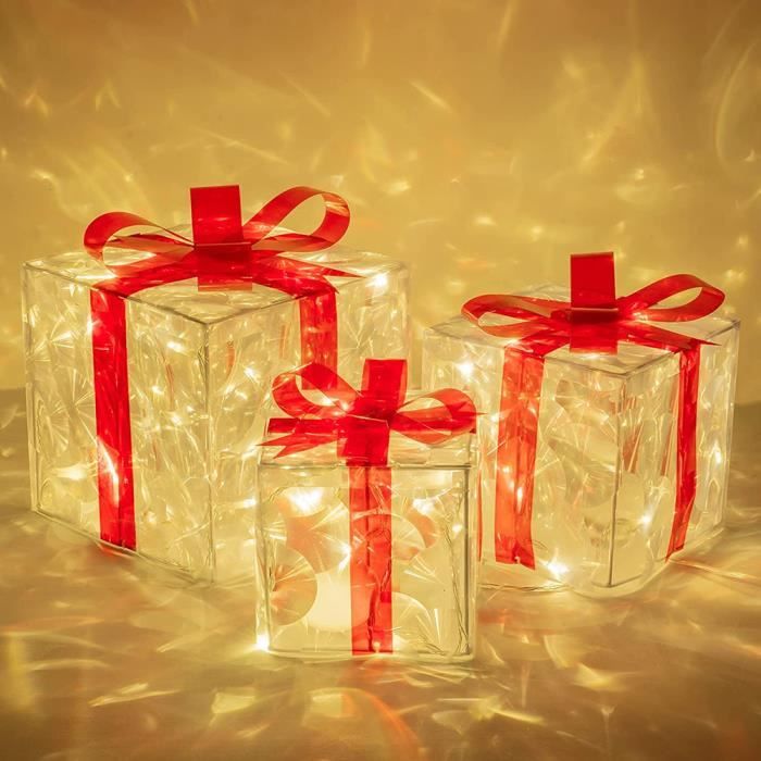 FHE Coffrets cadeaux lumineux de Nol Coffrets cadeaux de Nol éclairés
