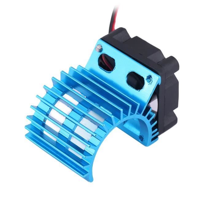 Dissipateur Thermique Rouge Avec Ventilateur LED Pour Moteur RC 1/10 & 1/8 - 42mm - Marque Integy - Neuf