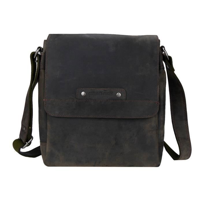Sac /à bandouli/ère Messenger en Cuir 1650//5-25 Greenburry