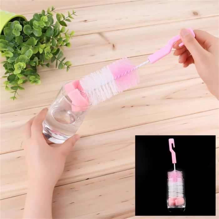 Brosse Bouteille à Bebe, Coton À Long Manche Brosses De Nettoyage 5