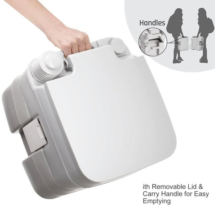 1 PCS Toilette Mobile Pliante durgence multifonctionnelle pour Les Voyages et Le Camping en Plein air Vbest life Toilette Pliante Portable en m/étal