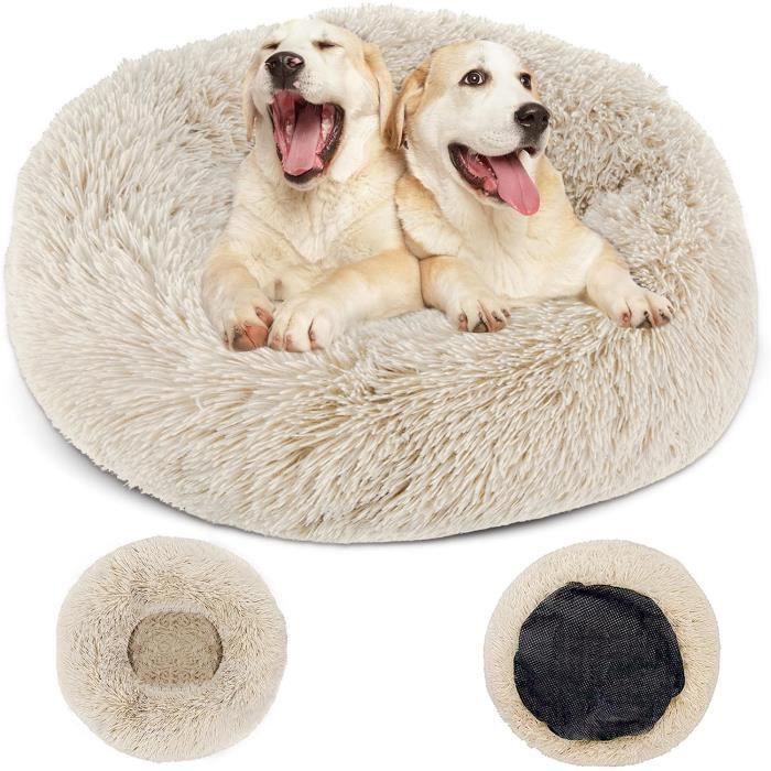 Meilleurs prix pour Panier pour Chien Rond, Coussin Chien Grande Taille 80cm, Amovible et Lavable, Lit pour Chiens et Chats Confortable et Moelleux
