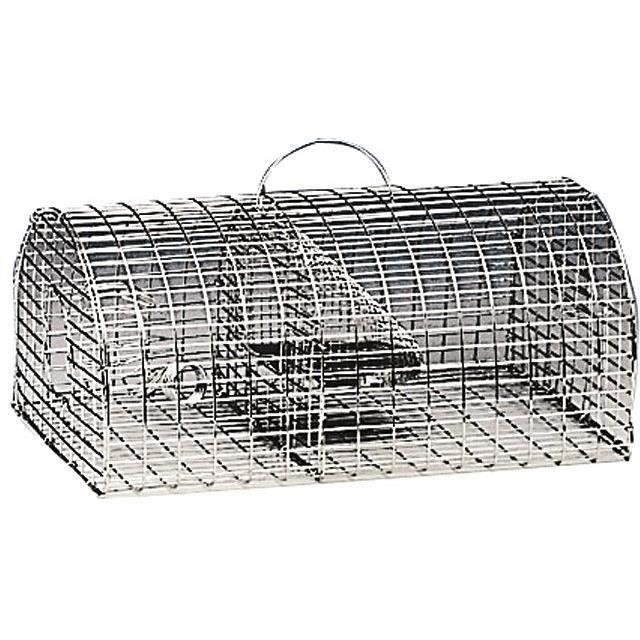 Nasse à rats - 1/2 ronde - Galvanisée - 40 x 23 x 18 cm