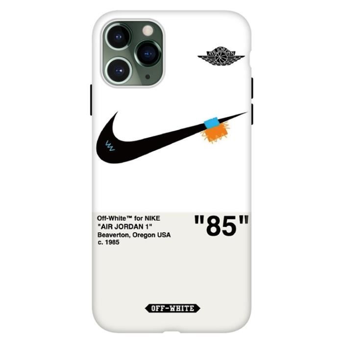 Coque Iphone 11 Pro Max Nike Off White Blanc Antichoc Premium Coque Compatible Iphone 11 Pro Max Cdiscount Telephonie