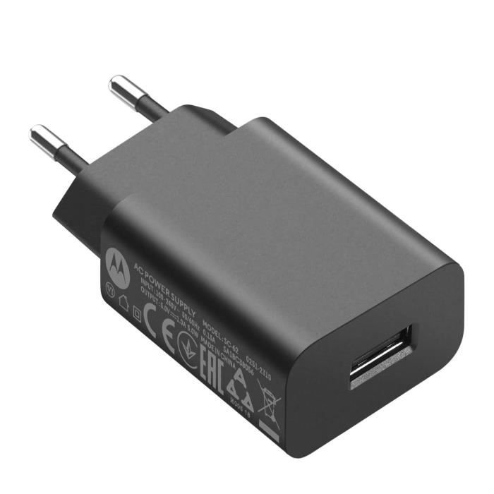 Chargeur Secteur Motorola Original USB MOTOROLA Chargeur secteur Puissance de charge