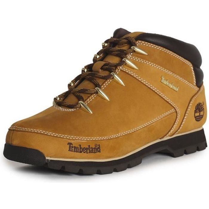 Boots de randonnée Timberland Euro Sprint Hiker - Cuir Nubuck et Nylon - Beige - A122L