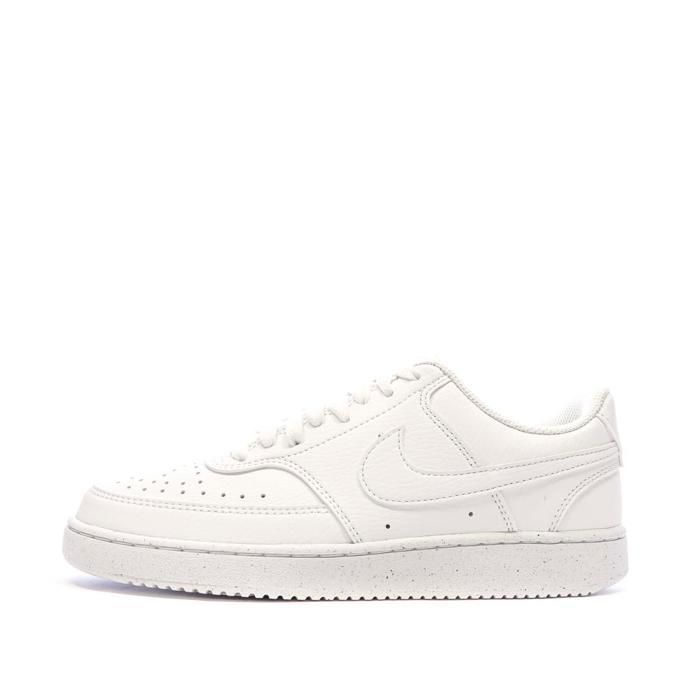 Basket Nike Court Vision Femme Blanc Synth tique Lacets