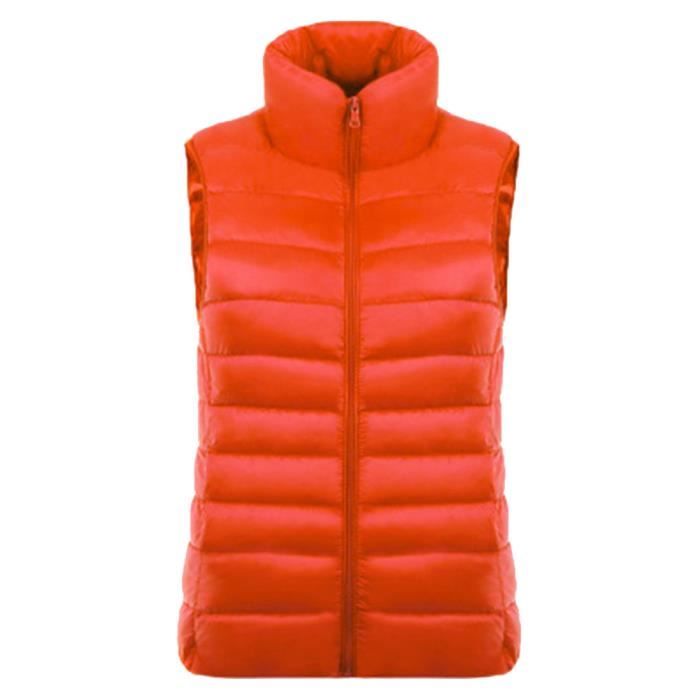 Doudoune MISSMAO Femme Leger Chaud sans Manche Grande Taille Hiver