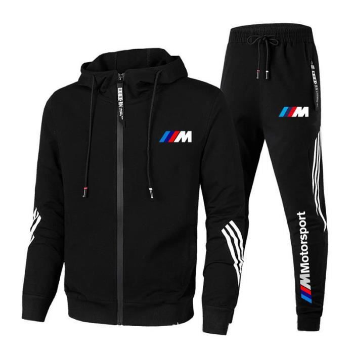 Jogging BMW-M Motorsport Surv??tement Homme 2 Pi?�ces Mode Casual ?� Capuche Confortable Manches 