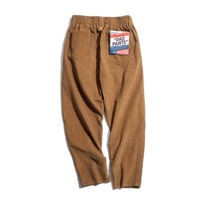 Pantalon Vintage Dolce & Gabbana D&G F/W 2002 - Velours Côtelé Marron Brodé - Taille IT 40