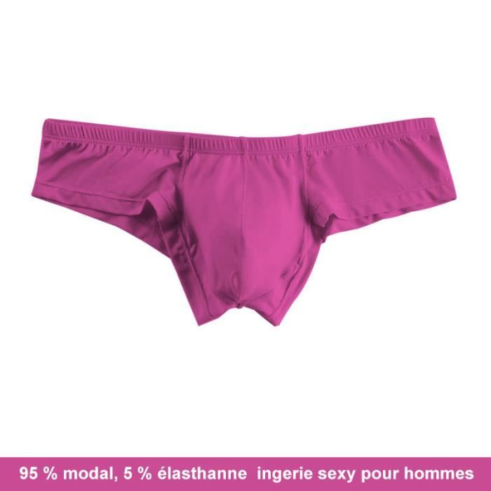 Boxer En Maille Pour Hommes, Sous-vêtements Respirants, Culotte Convexe En U Sexy, Short De