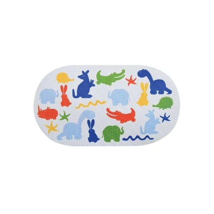 Tapis Antidérapant Fond De Baignoire PVC - 39x99cm Coloris Safran - Ventouses Fixation - 8