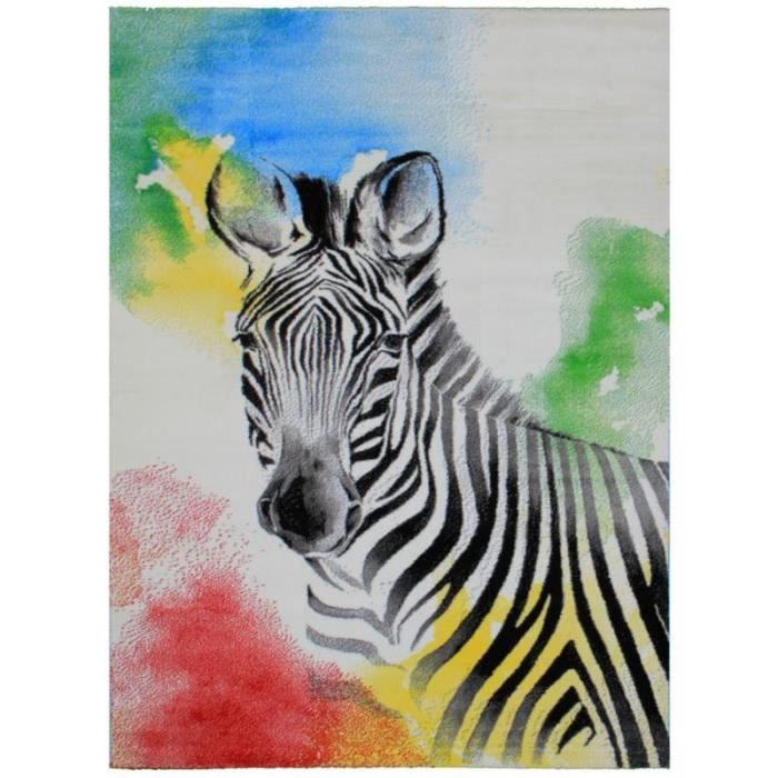Tapis Enfant Zebre Couleur Multicolore Taillesdisponibles 080 X 150 Cm Cdiscount Maison