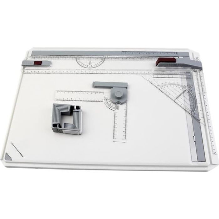 Planche à Dessin A3 F Fityle Avec Règle Coulissante - Table à Dessin Portable Pour Architectes Et Étudiants