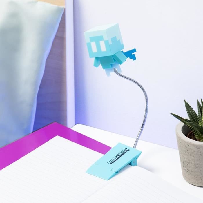 Lampe de lecture - PALADONE - Minecraft Allay à clipser - Clip - LED - 3 modes déclairage