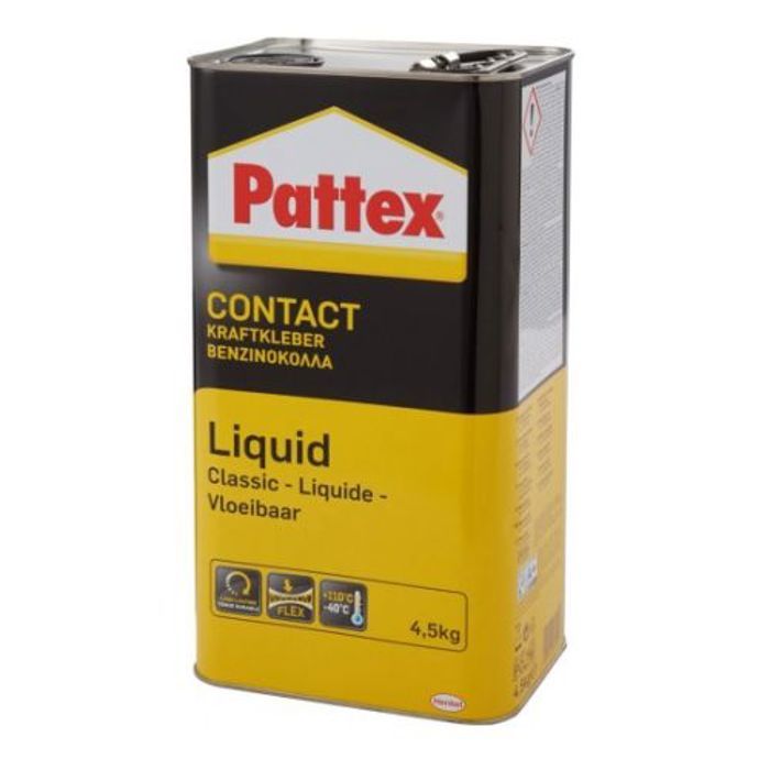 Colle contact liquide PATTEX 1419280 4 5kg Résistante à 100°C Séchage rapide