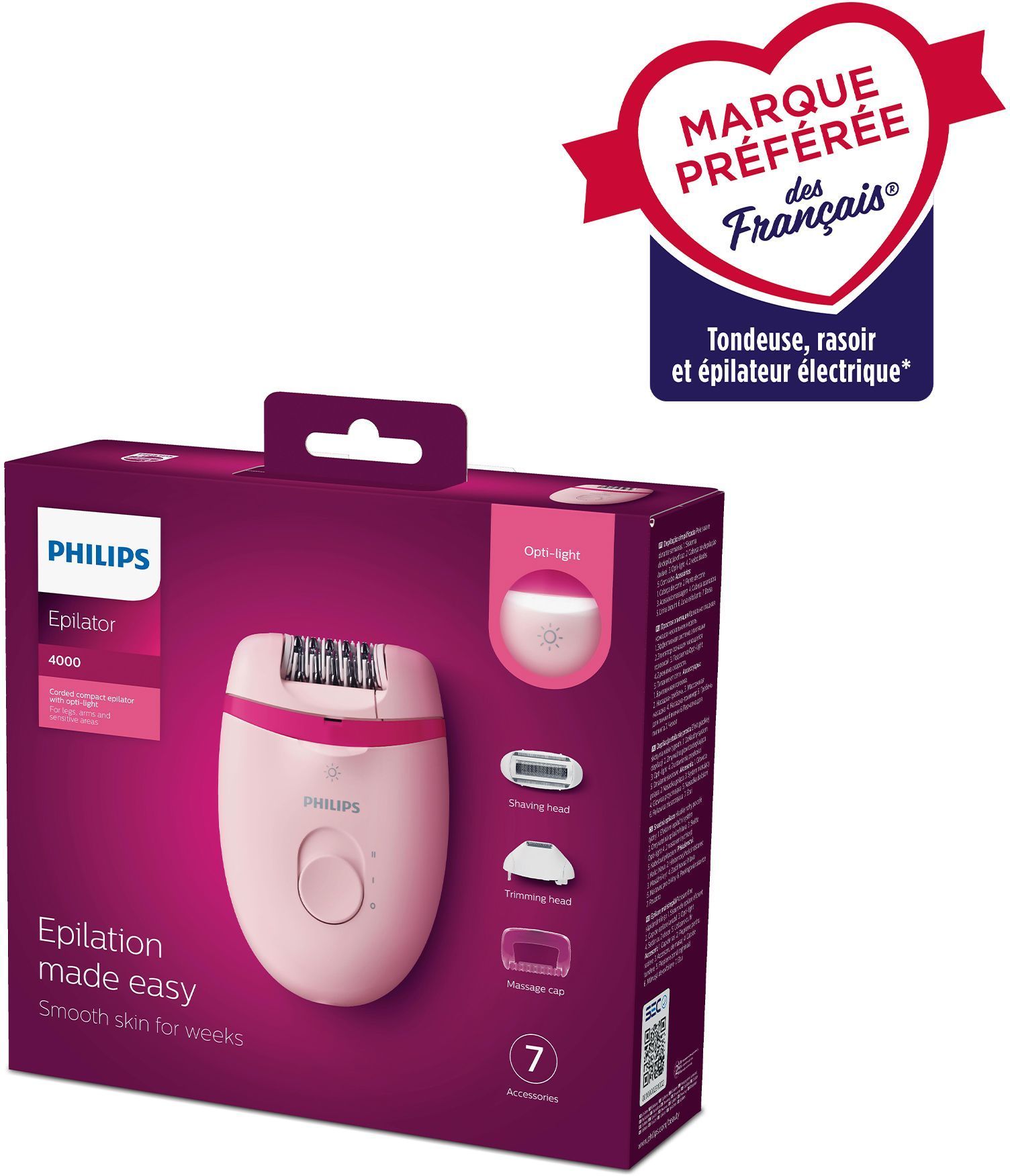 PHILIPS Épilateur Compact Satinelle Essential BRE285.00 - vue 5