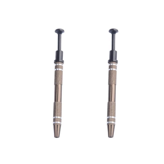 SPEEDWOX Lot de 3 mandrins de boucle de fil avec poignée noire et pince 6 en 1 de 14 cm, pour la fabrication de bijoux et l'emballage de fils