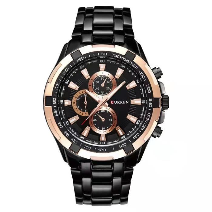 RMEGA® Original Montre bracelet Homme - quartz - Design Classique - acier