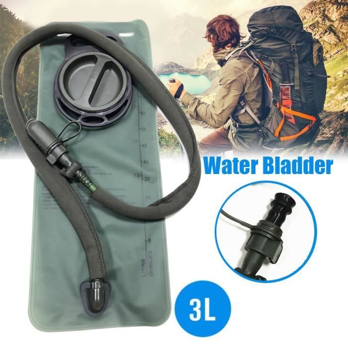 Vessie D'hydratation Hipier 3L/2L Sans BPA - Pour Randonnée, Vélo, Sports Outdoor, Tube 100 Cm