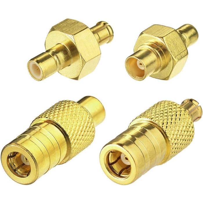 Vecys 4 Stück SMA auf MCX Adapter Kit 4 Typ SMA zu MCX Adapter für Antenne 4G LTE WiFi WLAN