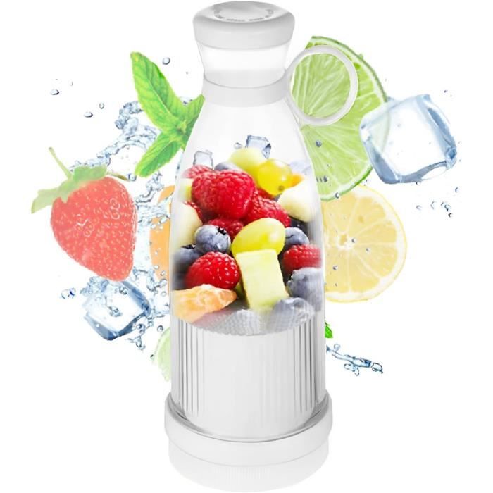 Portable Mixeur des Fruits Rechargeable USB,Mini Blender pour Smoothie