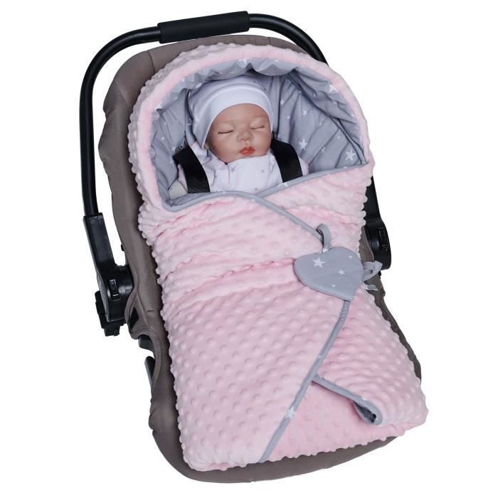 Couverture Enveloppante Reversible Et Multi Usage Pour Siege Auto Etoiles 1 Rose Cdiscount Puericulture Eveil Bebe