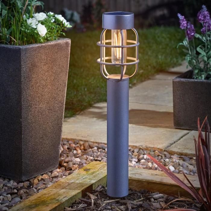Borne solaire Anglia 365 gris anthracite 15 lumens