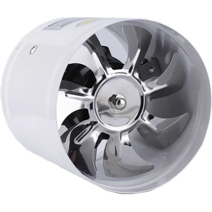 Ventilateur Inline 12V 3" - 130CFM Pour Caravane, Yacht, Remorque - ABS Étanche Et Silencieux