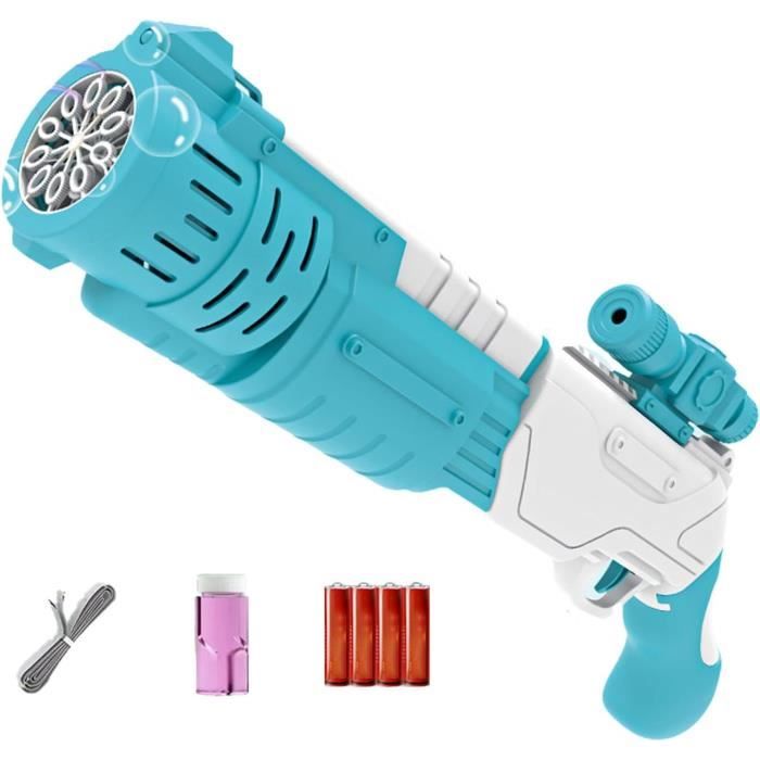 Tondeuse À Bulles Pour Enfant Avec Lumière, Machine À Bulles Pour Jeux D'Extérieur, Avec 4 Flacons De 50 Ml Et 10 Sachets Concentré - Jeux - Jouets
