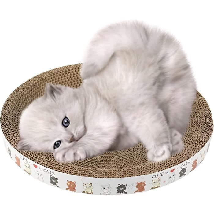 Griffoir Pour Chat En Forme De Canapé – 68x30x24 Cm – Carton Ondulé Renforcé – Pour Dormir & Gratter – Design Salon