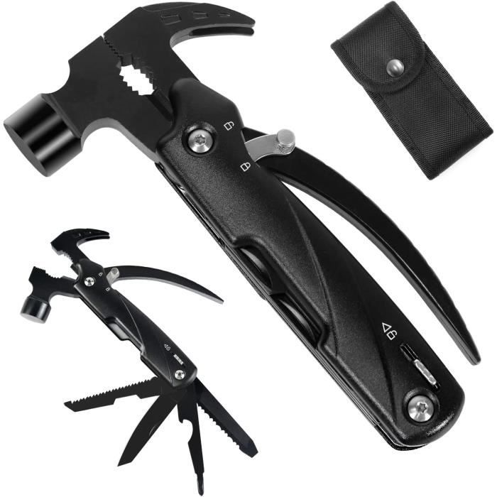 Marteau Multifonction 14-en-1 Zune Lotoo - Portable, Acier Inox, Idéal Pour Bricolage Et Extérieur
