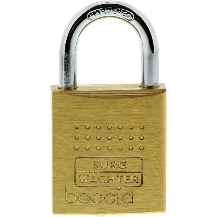 Cadenas Burg Wächter Duo 222‑20SB (2 pièces) - Serrure à clé, laiton