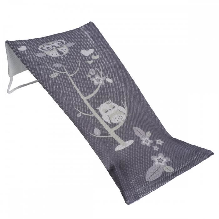 Hamac De Bain Transat Fauteuil Pour Bebe En Tissu Gris Owls Cdiscount Puericulture Eveil Bebe