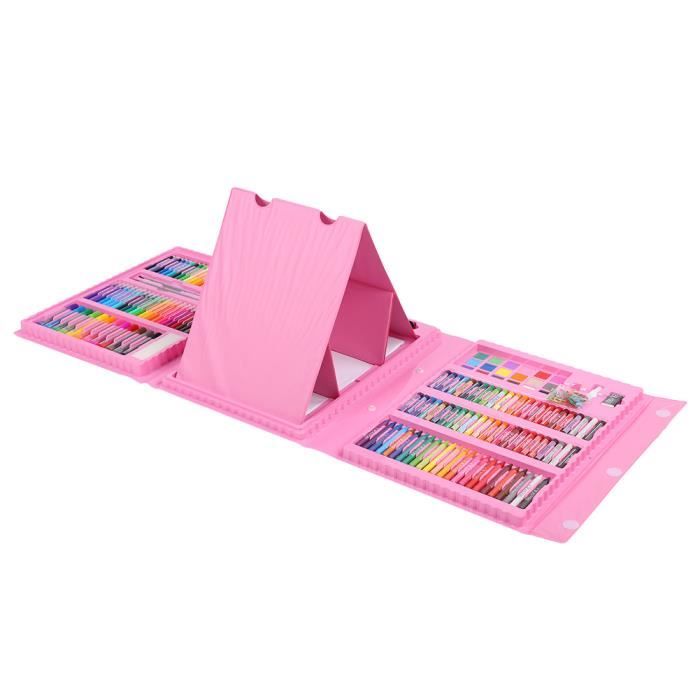 WRKEY Kit Dessin Complet 96 pièces - Debutant ou Professionnel, Trousse de 72 Crayon de Couleurs, 12 Crayon Papier et Accessoires, Idéal pour Enfants, Adultes et Artistes