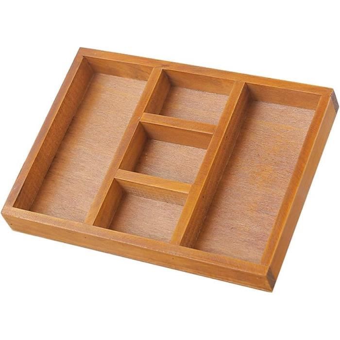 Range-Couverts Pour Tiroir - 9 Compartiments - Silicone Extensible 37x33cm - Noir - Rangement Cuisine Malin