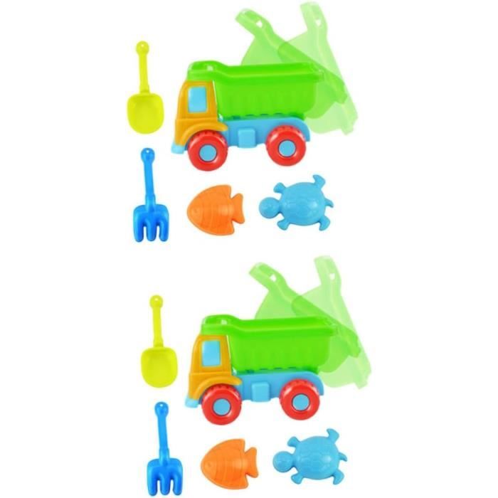 Set De Plage Enfant Sloosh Ensemble De Jouets De Sable De Plage U2013 Camion à Benne Jouet Sable