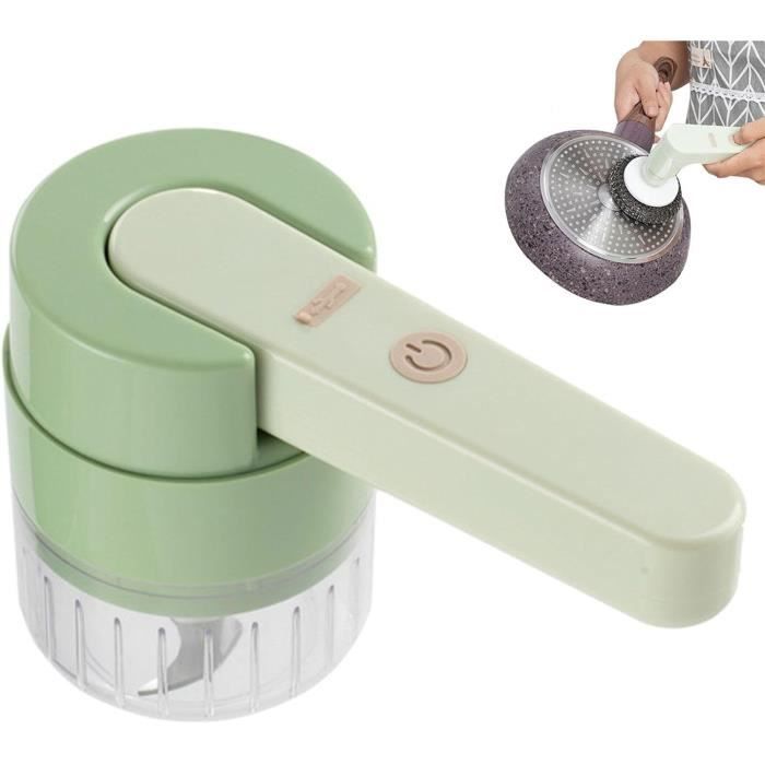 Râpe électrique Multifonction 5 En 1 COOCHEER - 150W, 5 Lames Interchangeables - Pour Légumes, Fruits, Fromage - 2