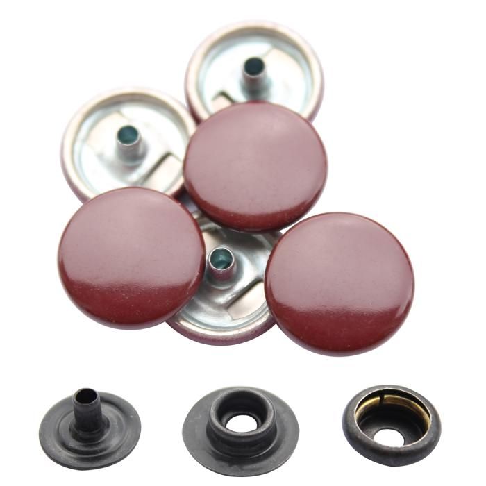 120 Boutons-pression Métal 12,5 Mm – 4 Couleurs (or, Argent, Bronze, Noir) Avec Outils Pour Cuir, Vêtements, Sacs