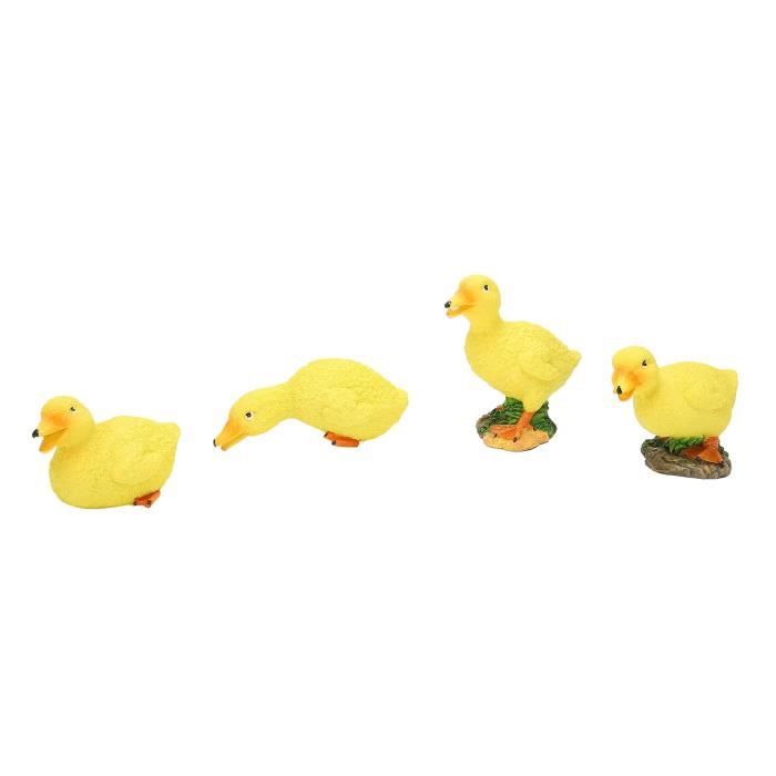 VGEBY Statue De Canard 4 Pièces En Résine Canards, 4 Pièces | Ensemble