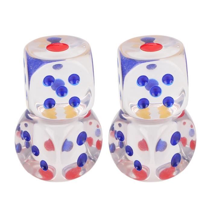 Jeu de dés classiques KEENSO - FAS - Dingues KN005 - 10 dés translucides - Pour jeux interactifs