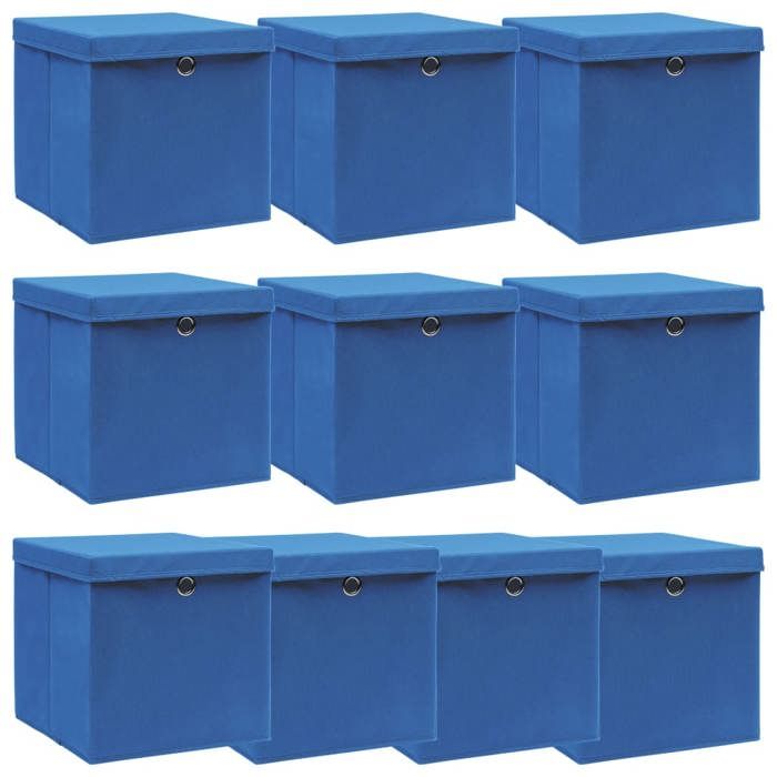 vidaXL Boîtes de rangement 4 pcs