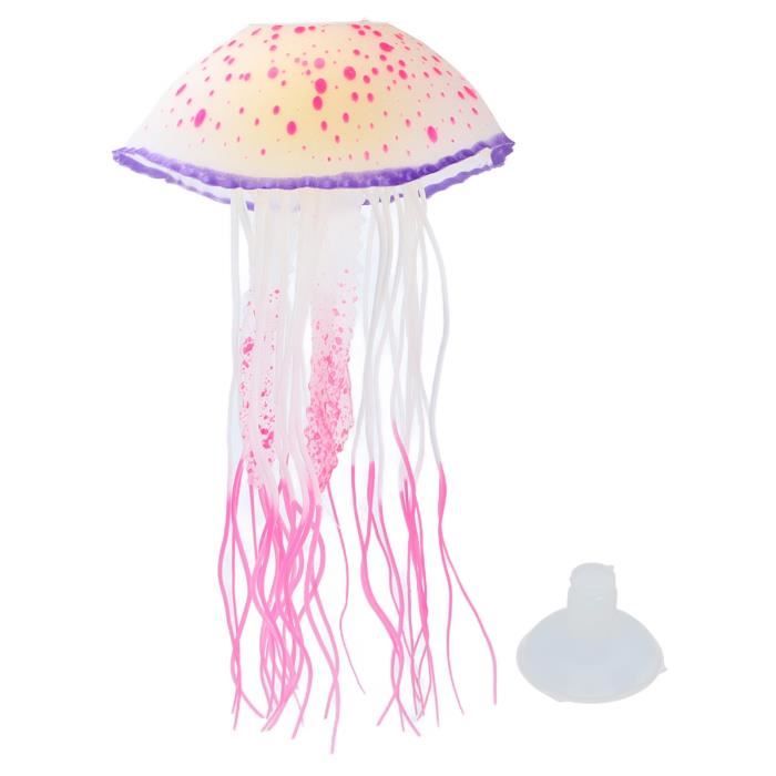 Meilleurs prix pour VINGVO Méduse fluorescente artificielle Décorations flottantes de méduses fluorescentes artificielles pour aquarium et aquarium