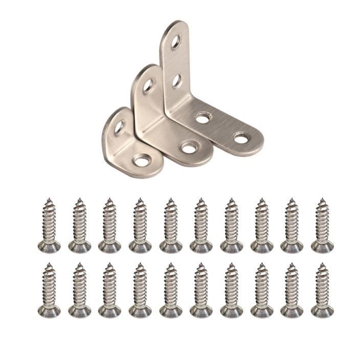 1 Ensemble De Coin En Acier Inoxydable Epaissir Forme L Fixation Rack Stand Meubles Fixe Support Pour Armoire Lit Pese Bebe Cdiscount Puericulture Eveil Bebe